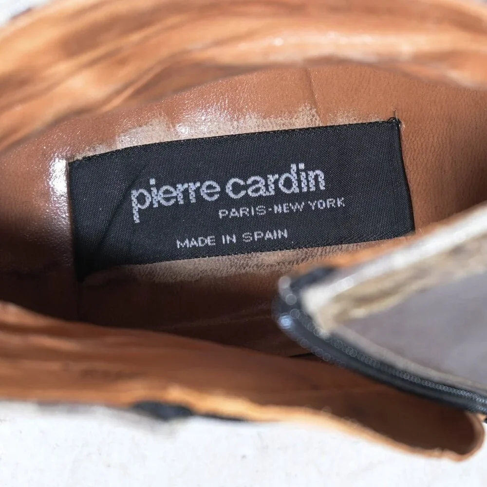Pierre Cardin Ankle Booties in Grey/Snakeskin - 8 - Picture 6 of 9